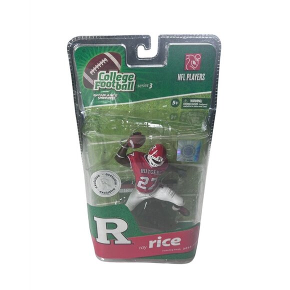 Ray Rice Action Figure Rutgers NCAA McFarlane College Footbal Series 3 Exclusive - Picture 4 of 8